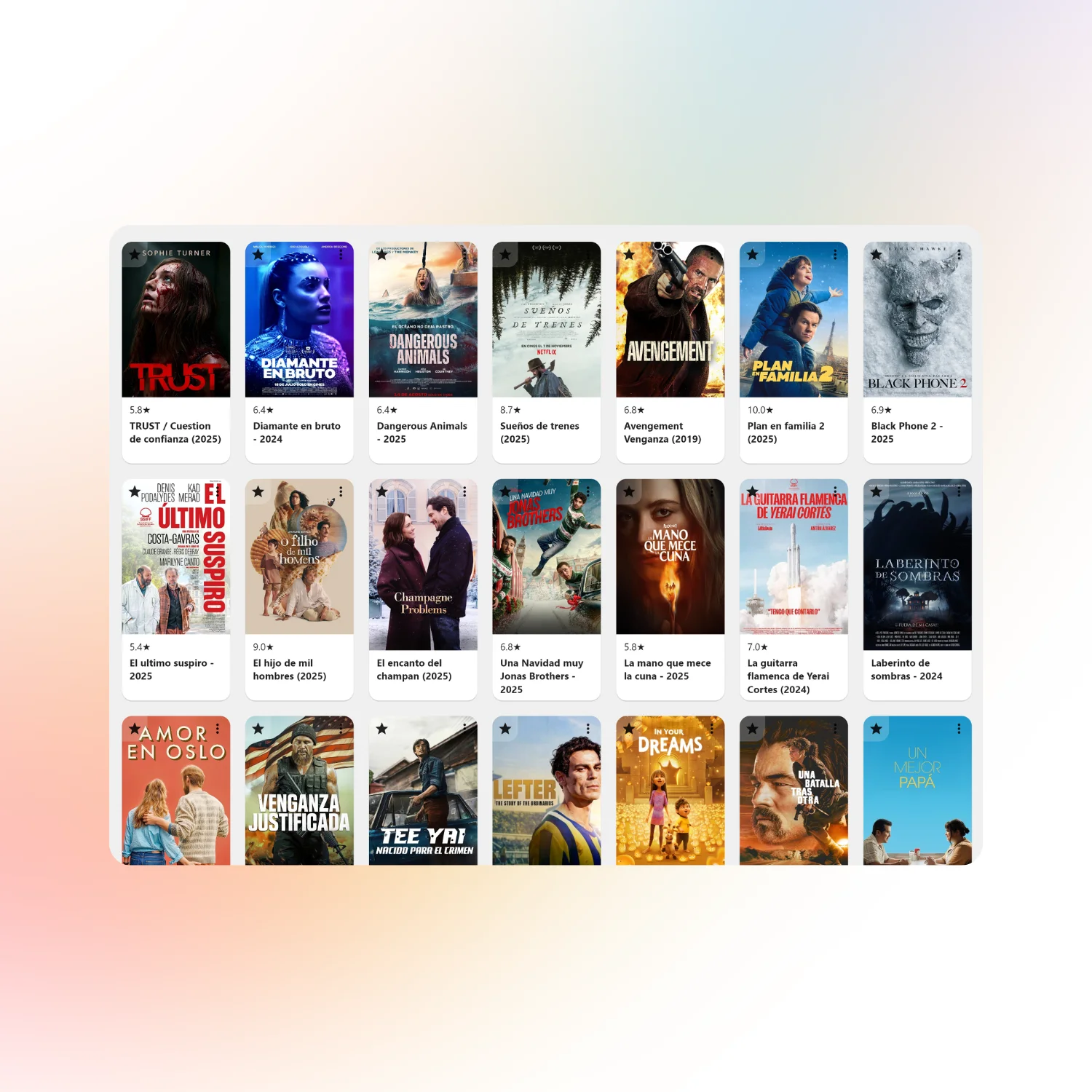 Lista de Películas