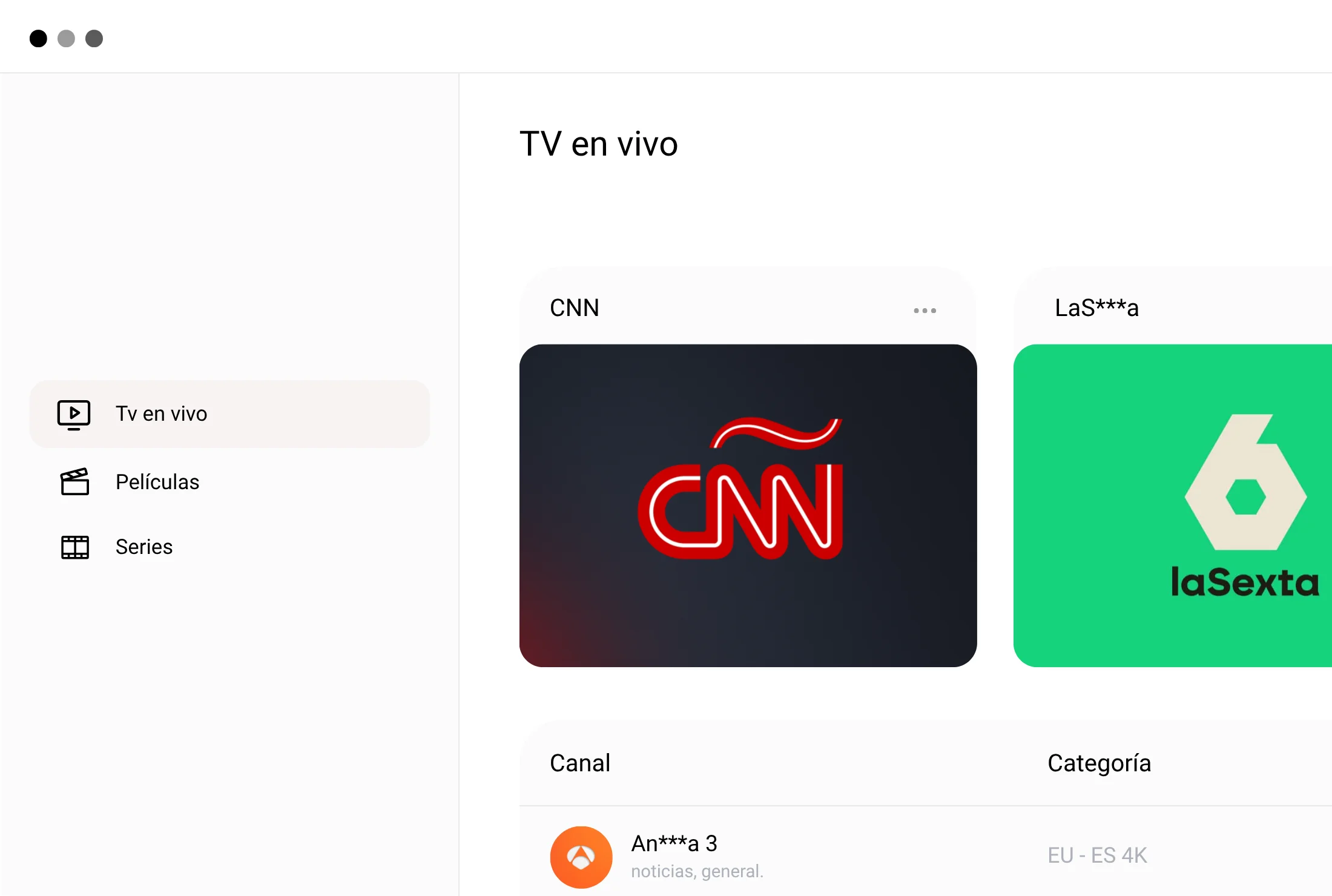 Suscripción IPTV
